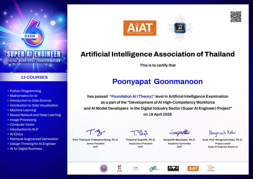 Foundation AI (Theory) - Super AI Engineer Season 6